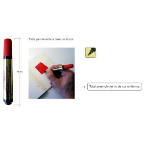 MARCADOR MAGIC-COLOR C/12 CORES REF.643-0 INTERMEDIÁRIO II