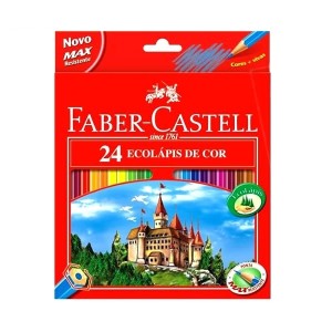 LÁPIS DE COR ECOLÁPIS 24 CORES FABER-CASTELL