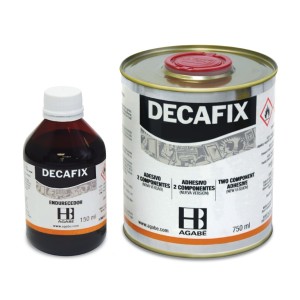 ADESIVO BICOMPONENTE DECAFIX MR VERMELHO 900ML AGABÊ