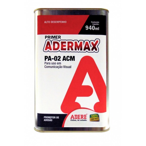 PRIMER ADERMAX- PROMOTOR DE ADESÃO PA-02 ACM 940ML - ADERE