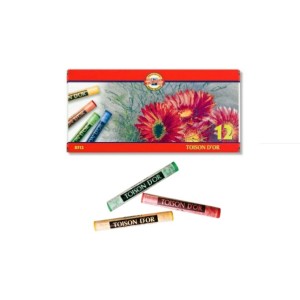 GIZ PASTEL SECO 12 CORES TOISON'DOR KOH-I-NOOR