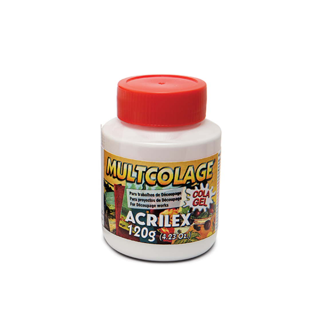 COLA DECOUPAGE GEL 120G MULTCOLAGE ACRILEX