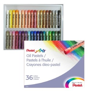 Giz Pastel Oleoso 36 Cores Pentel