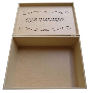 CAIXA DE MDF C/ DOBRADIÇA - DOCUMENTOS