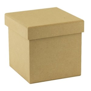 CAIXA C/ TAMPA 12X12X12CM - MDF