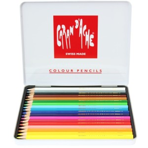 LÁPIS DE COR AQUARELA 18 CORES SWISSCOLOR - CARAN D'ACHE
