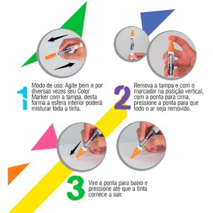 MARCADOR COLOR MARKER MULTIUSO BASE ÁGUA AZUL CELESTE - ACRILEX