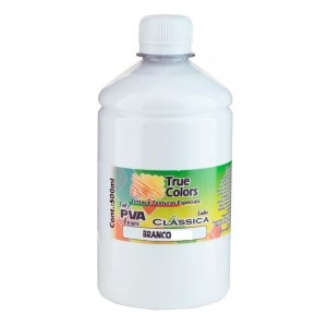 TINTA PVA FOSCA BRANCA 500ML TRUE COLORS