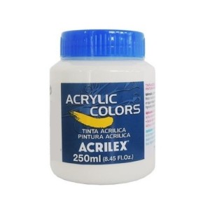 Tinta Acrílica Branco de Titânio (319) 250ml - Acrilex