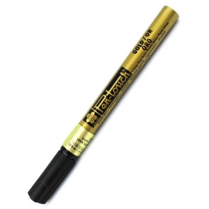 CANETA PERMANENTE PEN-TOUCH OURO 1.0MM - SAKURA