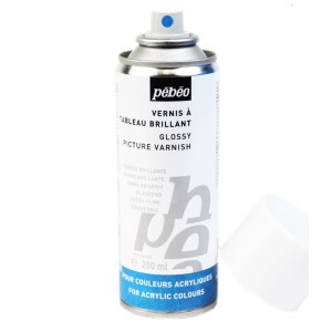 VERNIZ SPRAY BRILHANTE P/ PINTURA ACRÍLICA 200ML - PÉBÉO