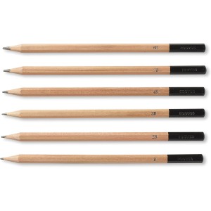 LÁPIS GRAFITE GRADUADO ESTOJO C/6 GRADUAÇÕES - REEVES