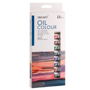 ESTOJO TINTA ÓLEO 12 CORES 12ML - SINOART