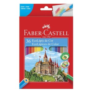 LÁPIS DE COR ECOLÁPIS 36 CORES FABER-CASTELL