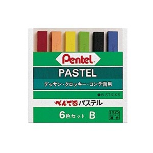GIZ PASTEL SECO 6 CORES BÁSICAS - PENTEL