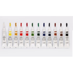 Tinta Aquarela 12 cores Bisnaga - Sinoart