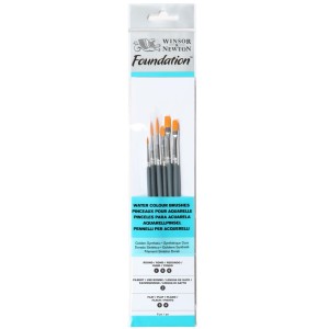 KIT PINCÉIS 6 UN. P/ PINTURA AQUARELA - WINSOR & NEWTON
