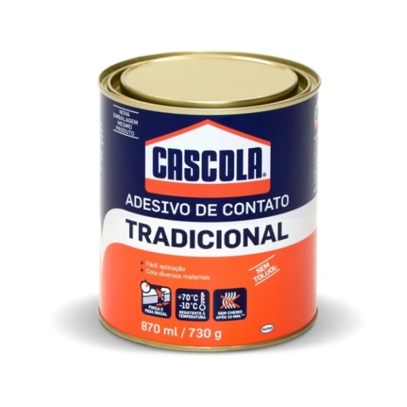 COLA DE CONTATO TRADICIONAL 870ML/730G - CASCOLA