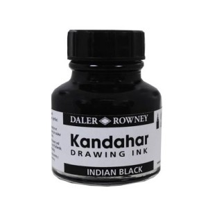 TINTA NANQUIM KANDAHAR PRETO 28ML- DALER ROWNEY