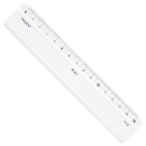 RÉGUA 15CM ACRÍLICO - REF.7115 - TRIDENT