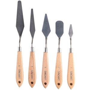 KIT ESPÁTULA P/ PINTURA EM TELA C/5 UN. - SINOART