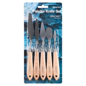 KIT ESPÁTULA P/ PINTURA EM TELA C/5 UN. - SINOART