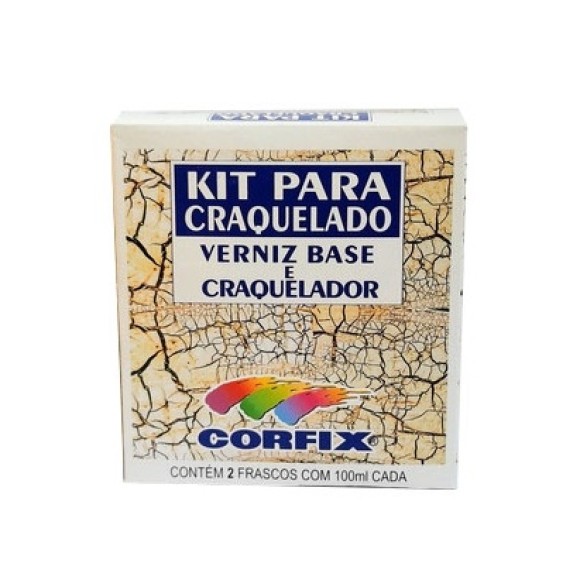 KIT P/ CRAQUELADO INCOLOR 100ML - CORFIX