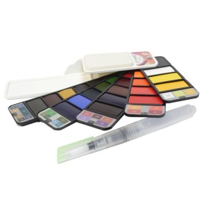 Aquarela Pastilha 25 Cores+ Pincel - Sinoart