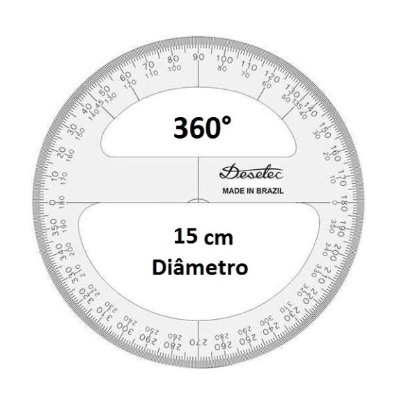 TRANSFERIDOR ACRÍLICO 360° 15CM - TRIDENT DESETEC