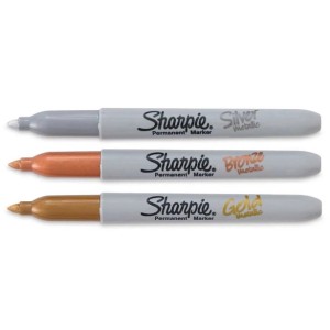 Marcador Permanente Metálico 3 Cores Sharpie 1823815