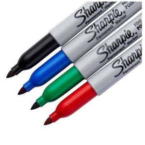 Marcador Permanente 4 Cores Ponta Fina Sharpie 30174PP
