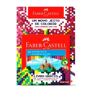 LÁPIS DE COR ECOLÁPIS 24 CORES FABER-CASTELL
