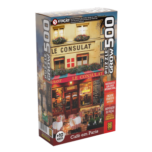 Quebra-Cabeça Café em Paris 500 peças 03965 - Grow