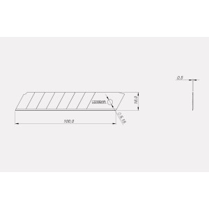Lâmina Essencial Norma SK85 18mm c/10un.