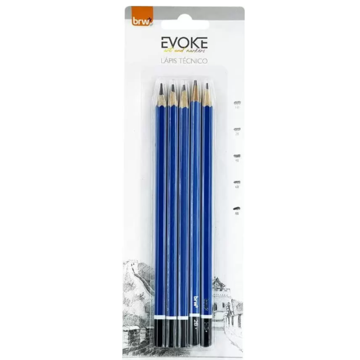Lápis para desenhos e esboço tecnico