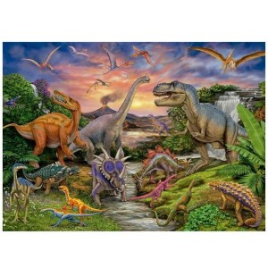 Quebra-Cabeça Dinossauros 2000 peças 04266 - Grow