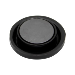 Imã Prendedor Magnético 2cm Preto 10 unidades