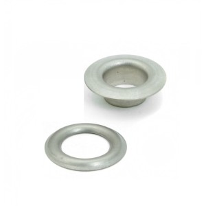 Ilhós 45 Alumínio c/ Arruela 1000 Peças - Baxmann