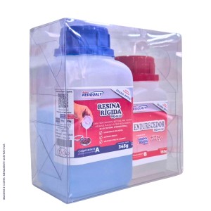 RESINA RÍGIDA + ENDURECEDOR 500G - ALPHA RESIQUALY