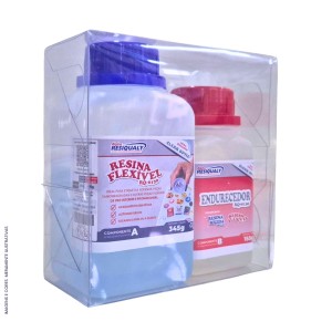 RESINA FLEXÍVEL + ENDURECEDOR 500G - ALPHA RESIQUALY