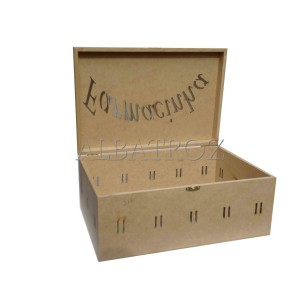 CAIXA FARMACINHA PASSA-FITA - MDF 30X20X13CM